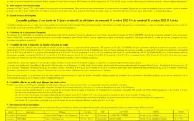 PLUi – Enquête publique